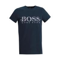 Hugo boss 徽标细节短袖T恤男款圆领印花休闲运动户外透气舒适