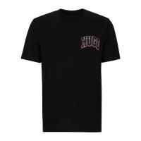 Hugo boss 纯棉圆领短袖T恤罗纹针织胸部刺绣徽标