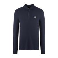 奢侈品服饰男藏蓝logo贴片POLO衫 PASSERBY50387465404- 2024新款