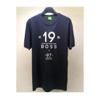 Hugo boss棉质圆领短袖T恤字母印花休闲男士宽松百搭纯色打底衫