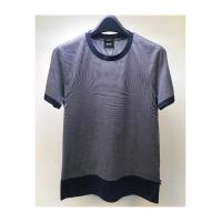 Hugo boss纯棉条纹圆领短袖T恤男装时尚百搭休闲基础款夏装