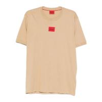 雨果博斯(HUGO BOSS)男士短袖圆领直下摆棉质休闲T恤