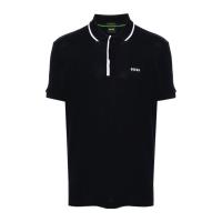 Hugo boss棉质短袖Polo衫男凸纹编织胸前标志前襟纽扣休闲商务百搭