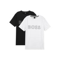 Hugo boss男款棉氨纶徽标印花T恤两件套休闲舒适潮流百搭套装