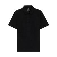 Hugo boss短袖Polo衫男装千鸟格提花休闲商务衬衣25夏季新款