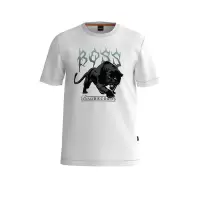 Hugo boss男士棉质LOGO短袖T恤休闲透气舒适
