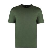 Hugo boss徽标旗饰男士T恤 2024夏季简约舒适休闲圆领直下摆透气日常短袖