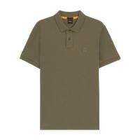 Hugo boss[当季新品]男运动T恤短袖两粒扣徽标贴片棉质弹力透气