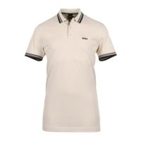 Hugo boss雨果波士POLO衫男透气舒适纯棉刺绣对比色饰边修身