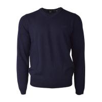 Hugo boss雨果波士针织衫男透气保暖抗皱纯棉简约修身深色通勤