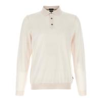 Hugo boss雨果波士POLO衫男保暖透气抗皱初剪羊毛长袖纽扣领