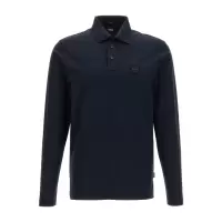 Hugo boss雨果波士POLO衫男透气舒适易打理百搭纯棉长袖修身