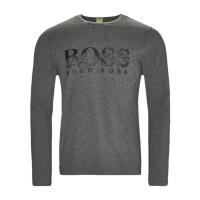 Hugo boss雨果波士T恤男透气舒适易打理亲肤纯棉灰色修身经典