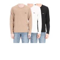 Hugo boss雨果波士长袖T恤男透气舒适易打理亲肤纯棉圆领直下摆