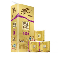 清风 卷纸 180克10卷3层平纹短卷无芯卷纸
