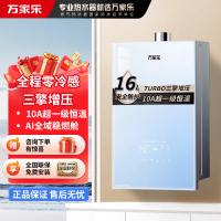 万家乐零冷感燃气热水器16R9 MAX(F)三擎增压10A一级恒温一级节能电辅防冻 16升天然气