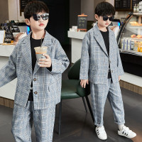 乌鹿童装男童套装秋季儿童休闲西装两件套2020新款中大童洋气西服套装男孩韩版衣服