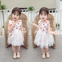 乌鹿童装女童连衣裙儿童裙子夏季装宝宝小孩衣服2020款中小童韩版时尚洋气甜美樱桃网纱公主裙子
