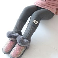 乌鹿女童打底裤加绒裤子儿童三层加厚保暖裤冬季宝宝童装中小童棉裤