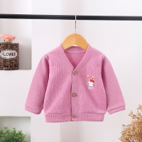 乌鹿2021年春季新款女童时尚毛衣儿童外套百搭潮款120cm