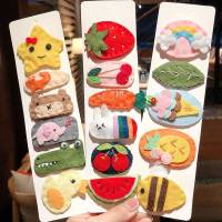 乌鹿可爱少女lolita草莓发夹ins网红宝宝发夹韩国卡通刘海夹儿童发饰