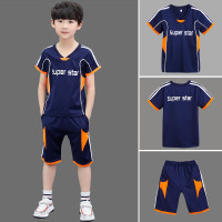 乌鹿童装男童套装夏装儿童休闲装2021夏季新款中大童运动两件套学生装足球服韩版潮