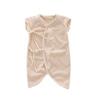 乌鹿有机棉净色身子夏季蝴蝶衣服