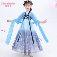 乌鹿童装儿童汉服女童古装仙女襦裙夏季古风裙子连衣裙中国风小女孩宝宝裙