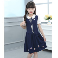 乌鹿童装女童连衣裙 儿装儿童公主裙2020春秋新款大童学院风3-7-15岁女孩春秋长袖裙子中小学生韩版裙