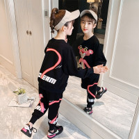 乌鹿童装女童套装2021春季中大童时尚网红卡通运动装韩版8小女孩9休闲两件套潮