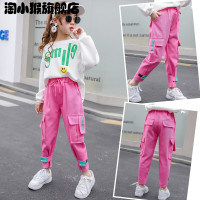 乌鹿童装女童套装春装长袖卫衣 休闲运动工装长裤儿童衣服新款潮牌服装3-12岁小学生女孩大童女装