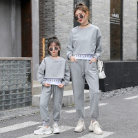 乌鹿女童运动套装亲子装儿童春秋装女孩长袖休闲卫衣运动裤两件套潮大童女装