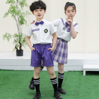 乌鹿儿童夏季校服小学生幼儿园园服小中大童六一表演服合唱团演唱服