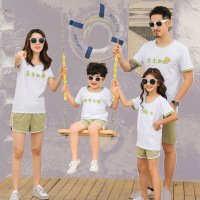 乌鹿亲子装2021新款潮一家三口母子装时尚母女装夏装四口夏季洋气套装