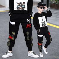 乌鹿男童工装裤子春秋7男孩中大童12春季休闲长裤13岁儿童裤子