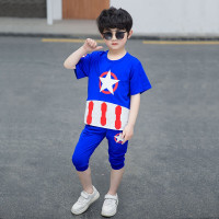 乌鹿儿童六一演出服男童夏装卡通超人幼儿园角色扮演服装