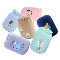 乌鹿[2套装]短款宝宝可爱毛绒袖套 婴幼儿防污护袖秋冬卡通口水巾儿童袖套其他12-18个月随机发货