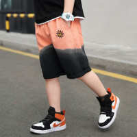 乌鹿儿童装男童夏款中裤吊染2021夏新款中大童男孩洋气酷帅小太阳时髦运动裤潮