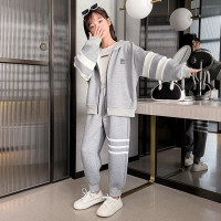 乌鹿童装女童套装春秋童装两件套儿童套装儿童休闲运动套装中大童女孩春秋外套裤子