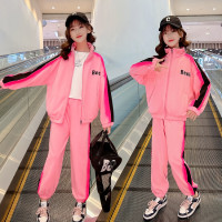 乌鹿童装女童套装春秋童装两件套儿童套装儿童休闲运动套装中大童女孩春秋外套裤子