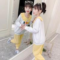 乌鹿童装女童套装春秋童装两件套儿童套装儿童休闲运动套装中大童女孩春秋外套裤子