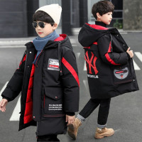 乌鹿童装男童棉衣中长款2021冬装加厚儿童外套潮流小男孩棉服百搭保暖中大童羽绒棉棉袄冬季棉风衣潮