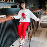 乌鹿儿童装女童春季套装2022新款儿童洋气春秋装中大童洋气可爱帽子套装潮