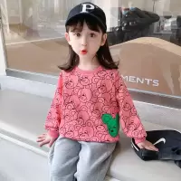 乌鹿儿童装女童卫衣春装2022年新款洋气女宝宝衣服春季网红儿童上衣童装春款