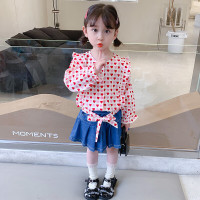 乌鹿儿童装女童牛仔裙春款2022年新款洋气女小童裙裤春季儿童宝宝衣服半身裙