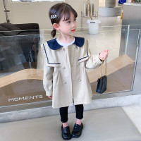 乌鹿儿童装女童风衣外套春季2022年新款洋气时髦女宝宝衣服春装儿童上衣童装