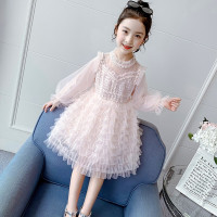 乌鹿童装女童连衣裙2021春秋季学院风蓬蓬裙儿童洋气女童裙子中大童女孩公主裙