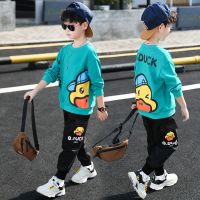 乌鹿童装男童套装2021新款秋装儿童运动衣服男孩秋季中大童两件套