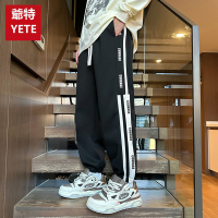 爺特(YETE)春季新款男装韩版运动裤男裤青少年宽松休闲卫裤