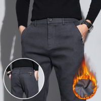 爺特(YETE)秋冬数据款加绒新面料棉质休闲裤男秋冬常规加绒厚款长裤